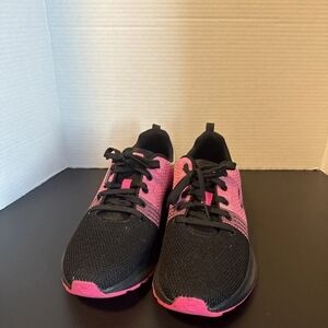 Charley's Black and Pink Women's Sneakers